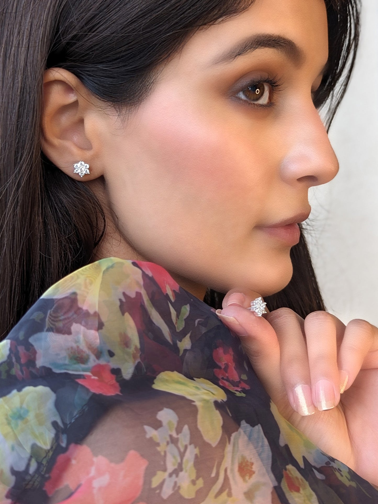 Blooming Beauty Studs in 925 Silver