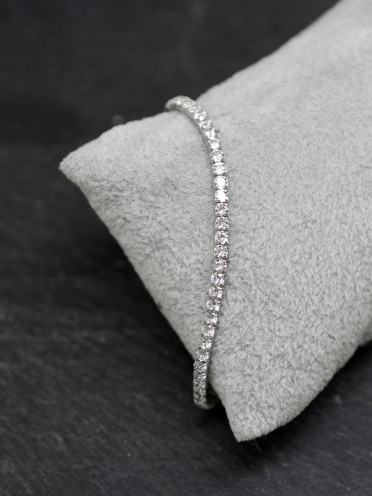 Adjustable Tennis bracelet in 925 Silver