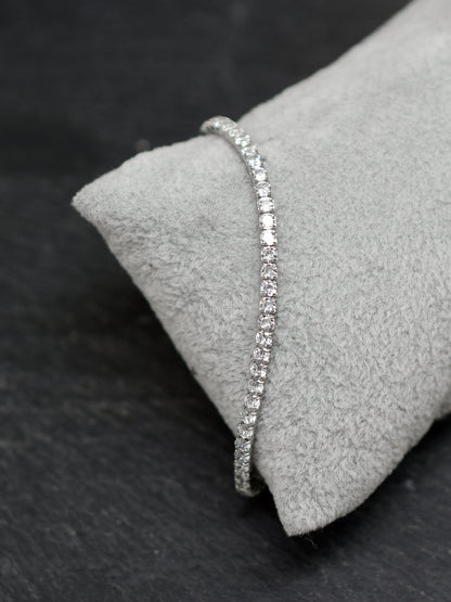 Adjustable Tennis bracelet in 925 Silver